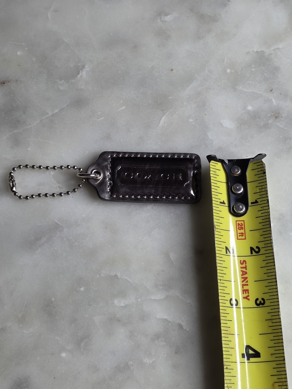 Coach Gunmetal Patent Leather Hangtag - Picture 4 of 4
